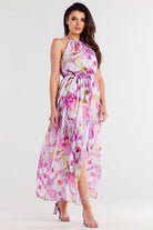 Alena Floral Chiffon Day Dress Pink, Dress, Ruby Vixen