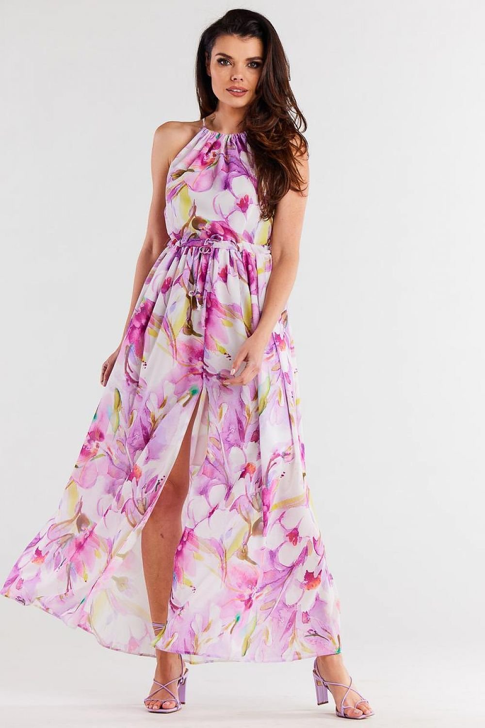 Alena Floral Chiffon Day Dress Pink, Dress, Ruby Vixen