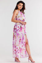 Alena Floral Chiffon Day Dress Pink, Dress, Ruby Vixen