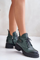 Ankle Boots Vega Forest Green, Ankle Boots, Ruby Vixen