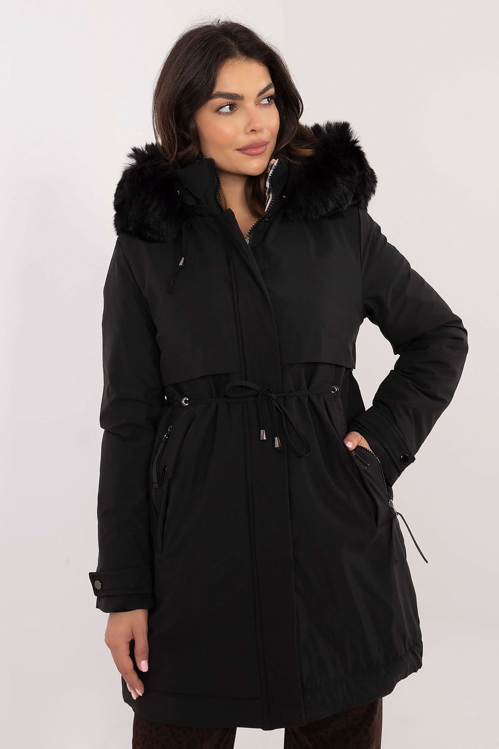 Anorak Olivet Faux Fur Black, Anorak, Ruby Vixen