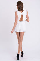 Elaine Playsuit in Crisp White, Jumpsuits & Rompers, Ruby Vixen