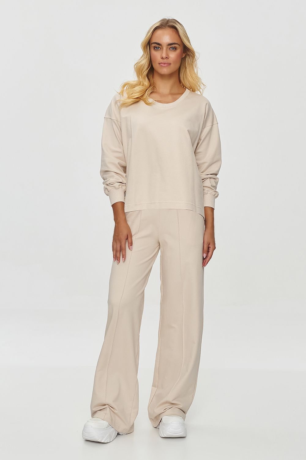 Loungewear Eliza Tracksuit Set in Beige, Loungewear, Ruby Vixen