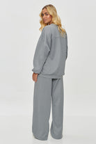 Loungewear Erin Tracksuit Set in Light Grey, Loungewear, Ruby Vixen