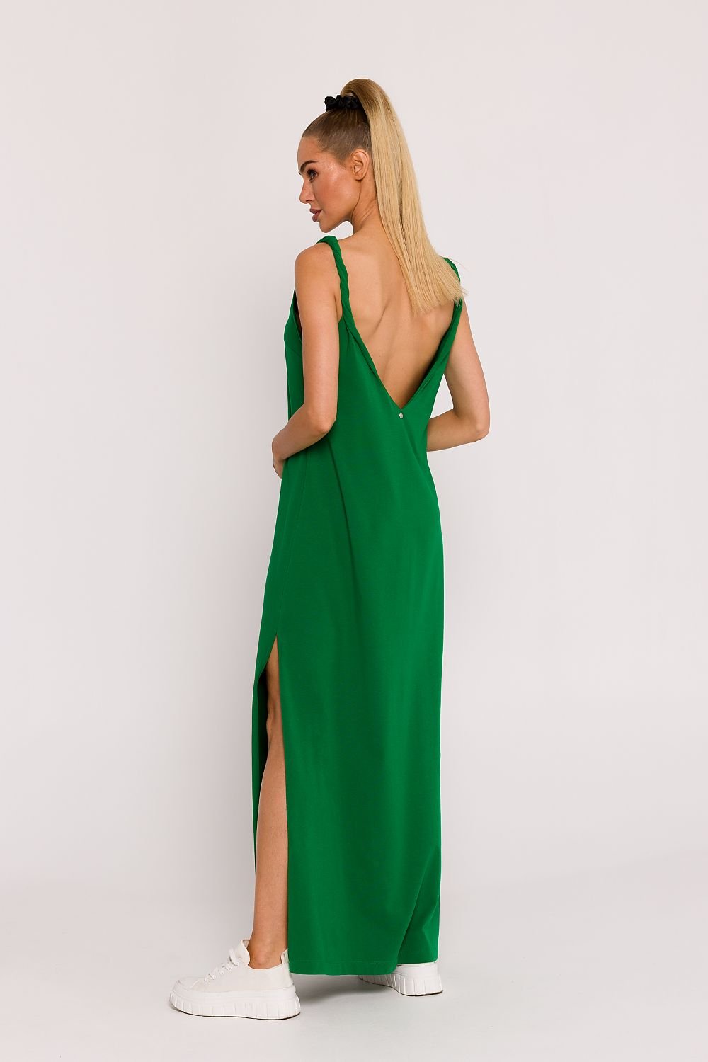 Maxi Dress Deep V - Neck Green, Maxi Dress, Ruby Vixen