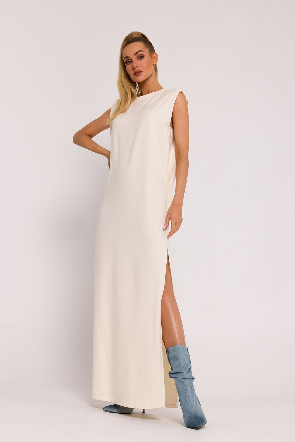 Maxi Dress Sleeveless Cream, Maxi Dress, Ruby Vixen