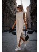 Maxi Dress Sleeveless Cream, Maxi Dress, Ruby Vixen