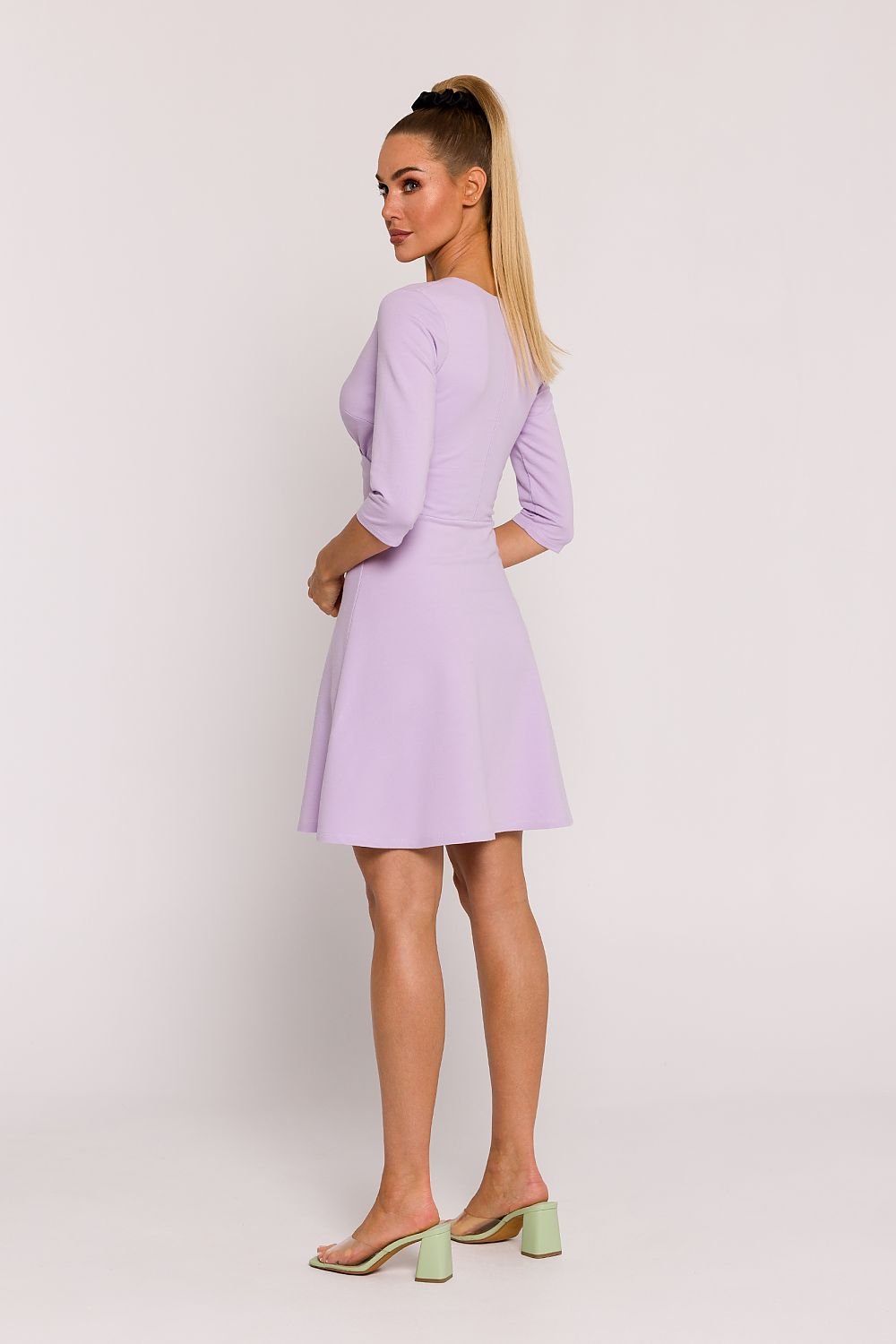 Mini Dress V - Neck Flare Lilac, Mini Dress, Ruby Vixen