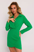 Mini Dress With Collar Green, Mini Dress, Ruby Vixen