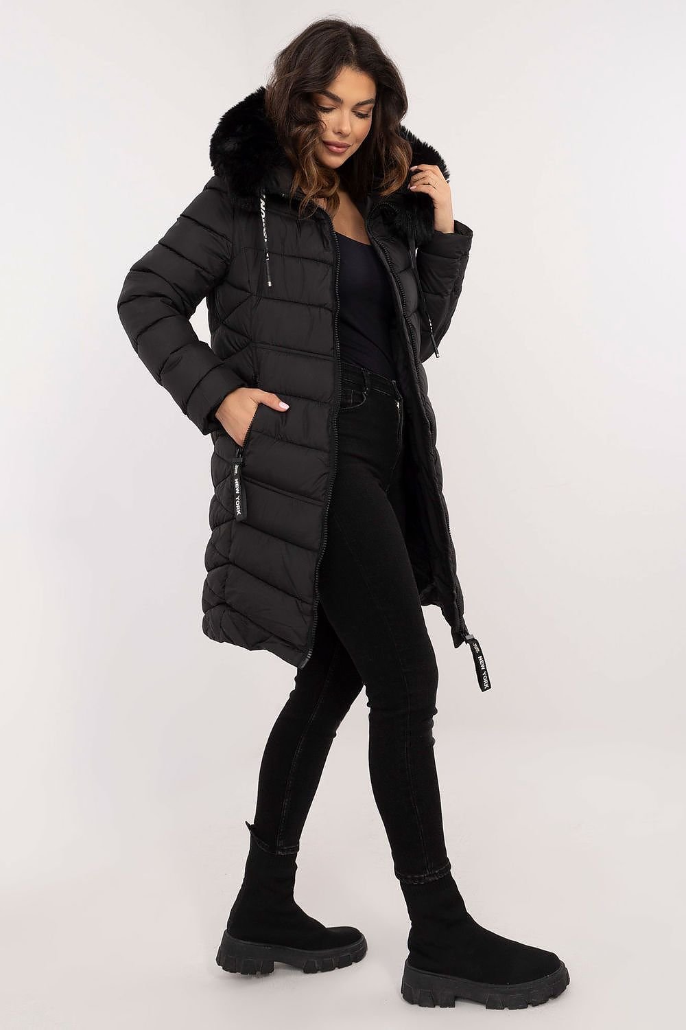 Puffer Jacket Winslet Black, Puffer Jacket, Ruby Vixen