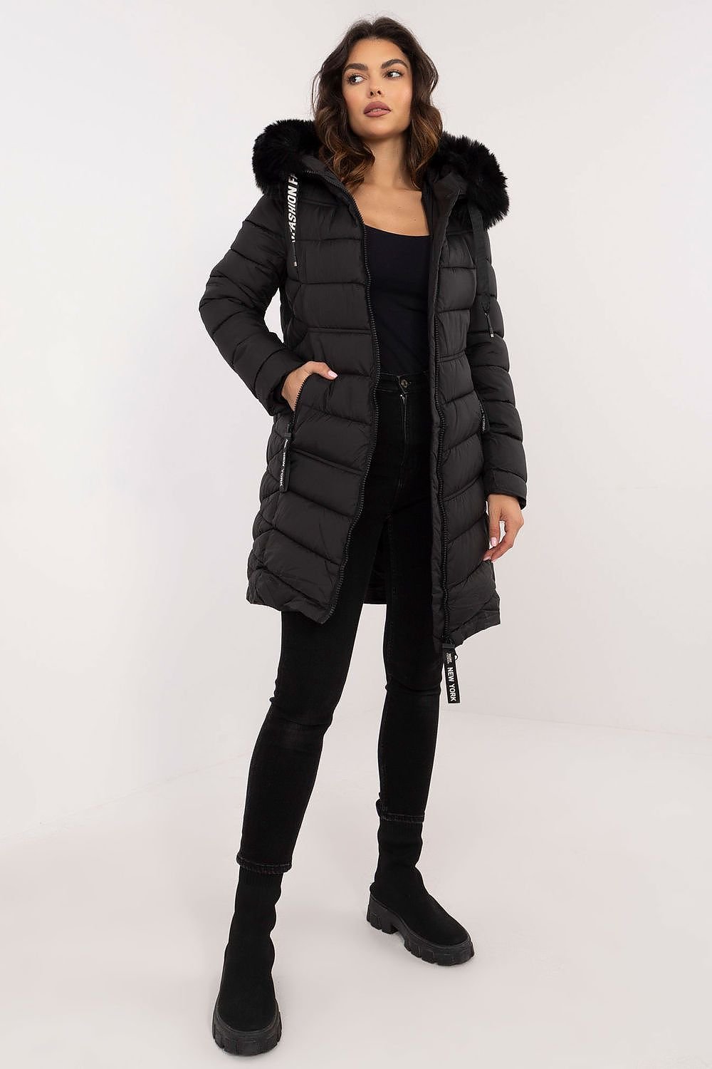 Puffer Jacket Winslet Black, Puffer Jacket, Ruby Vixen