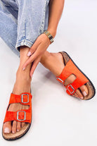 Slides Eco - Suede Orange, Slides, Ruby Vixen