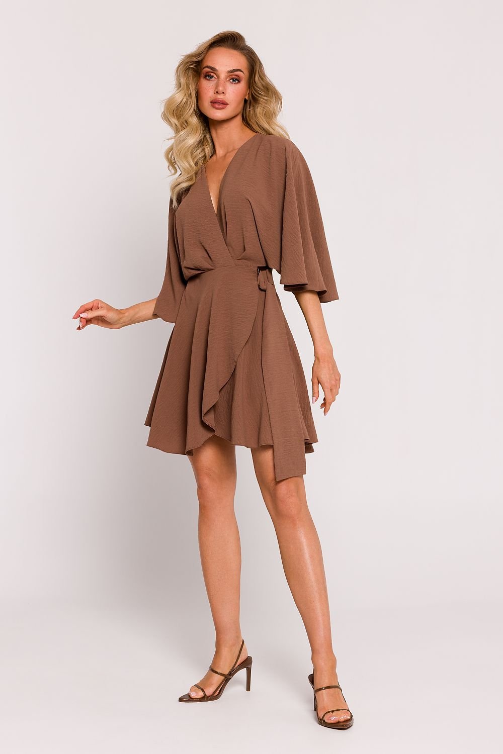 Wrap Mini Dress Chocolate, Mini Dress, Ruby Vixen