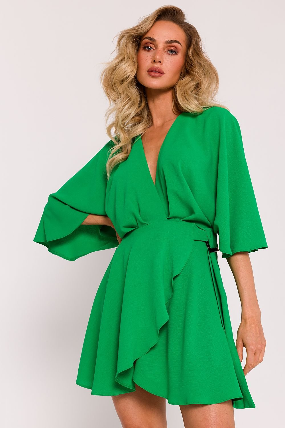 Wrap Mini Dress Green, Mini Dress, Ruby Vixen