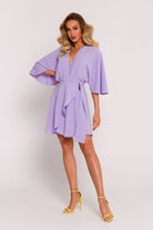 Wrap Mini Dress Lilac, Mini Dress, Ruby Vixen